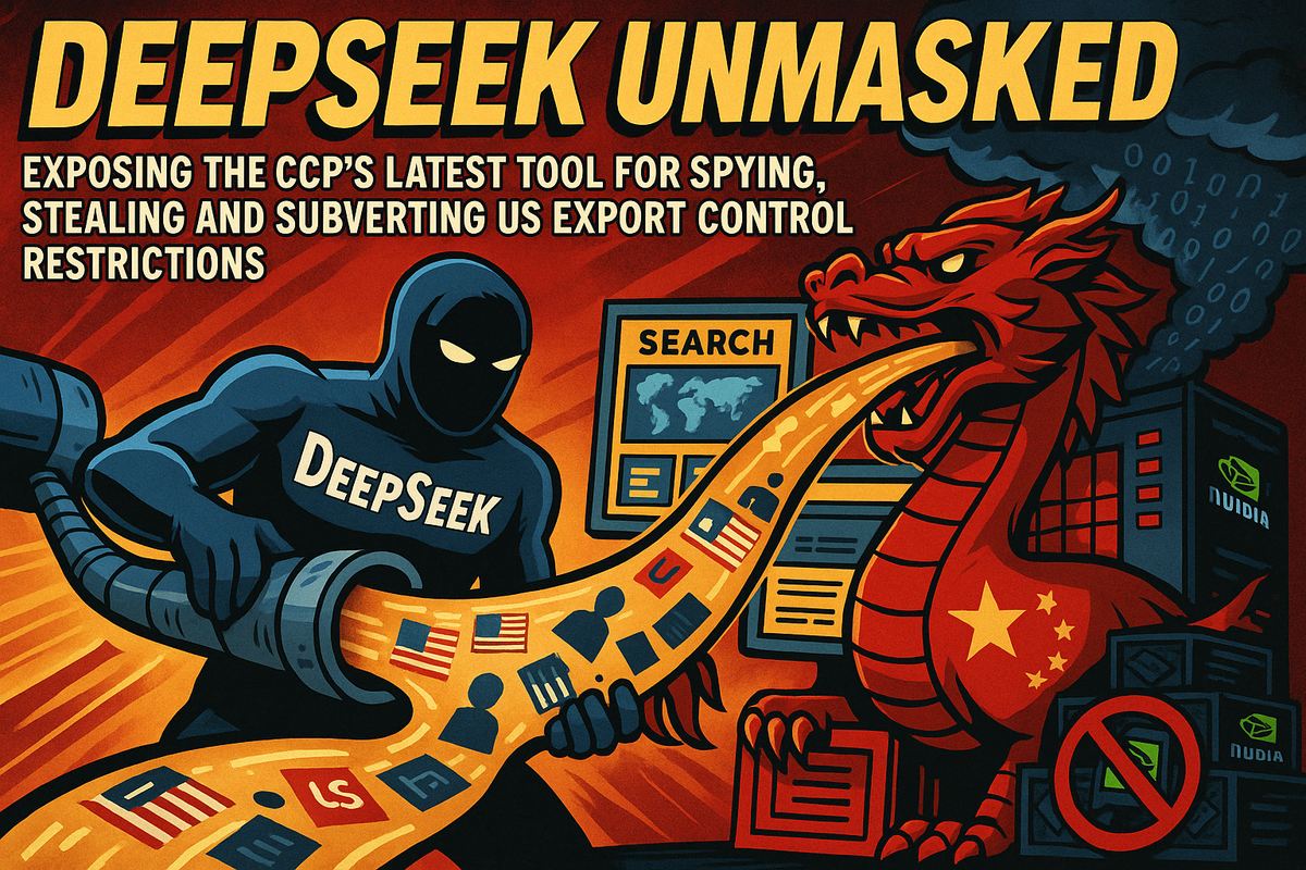 美眾院：DeepSeek AI 恐成中國資料竊取與技術監控新工具